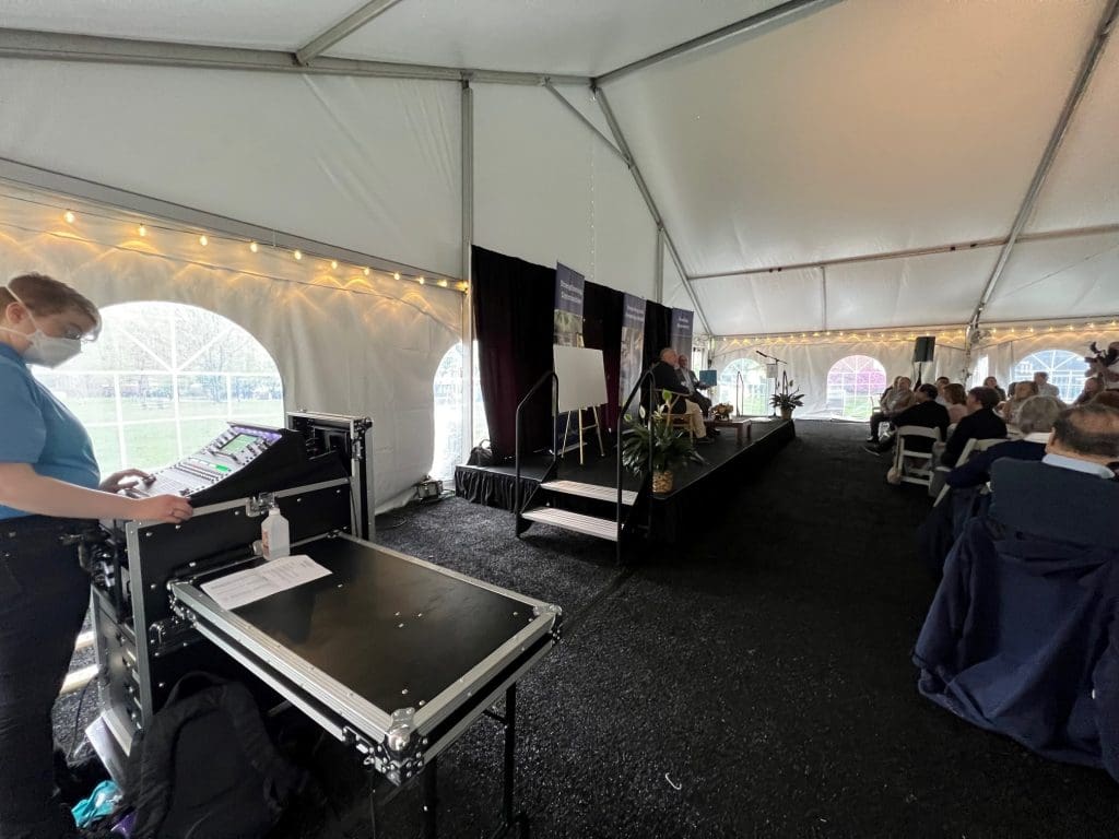 Audio in Tent