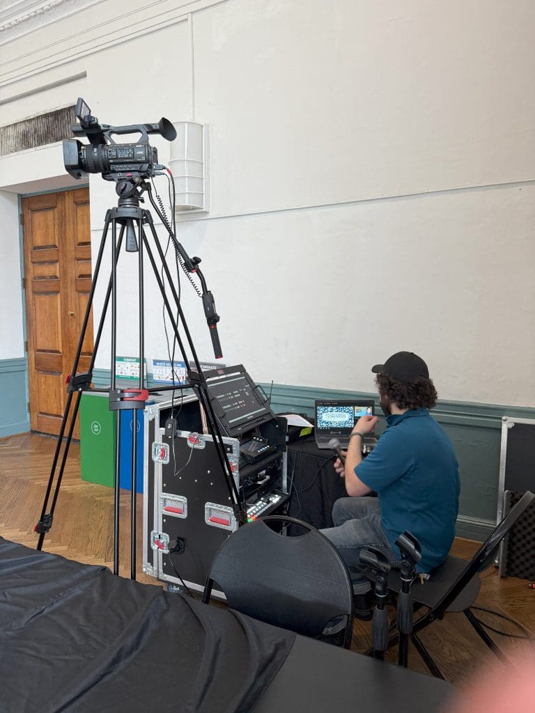 Video setup in Great Hall